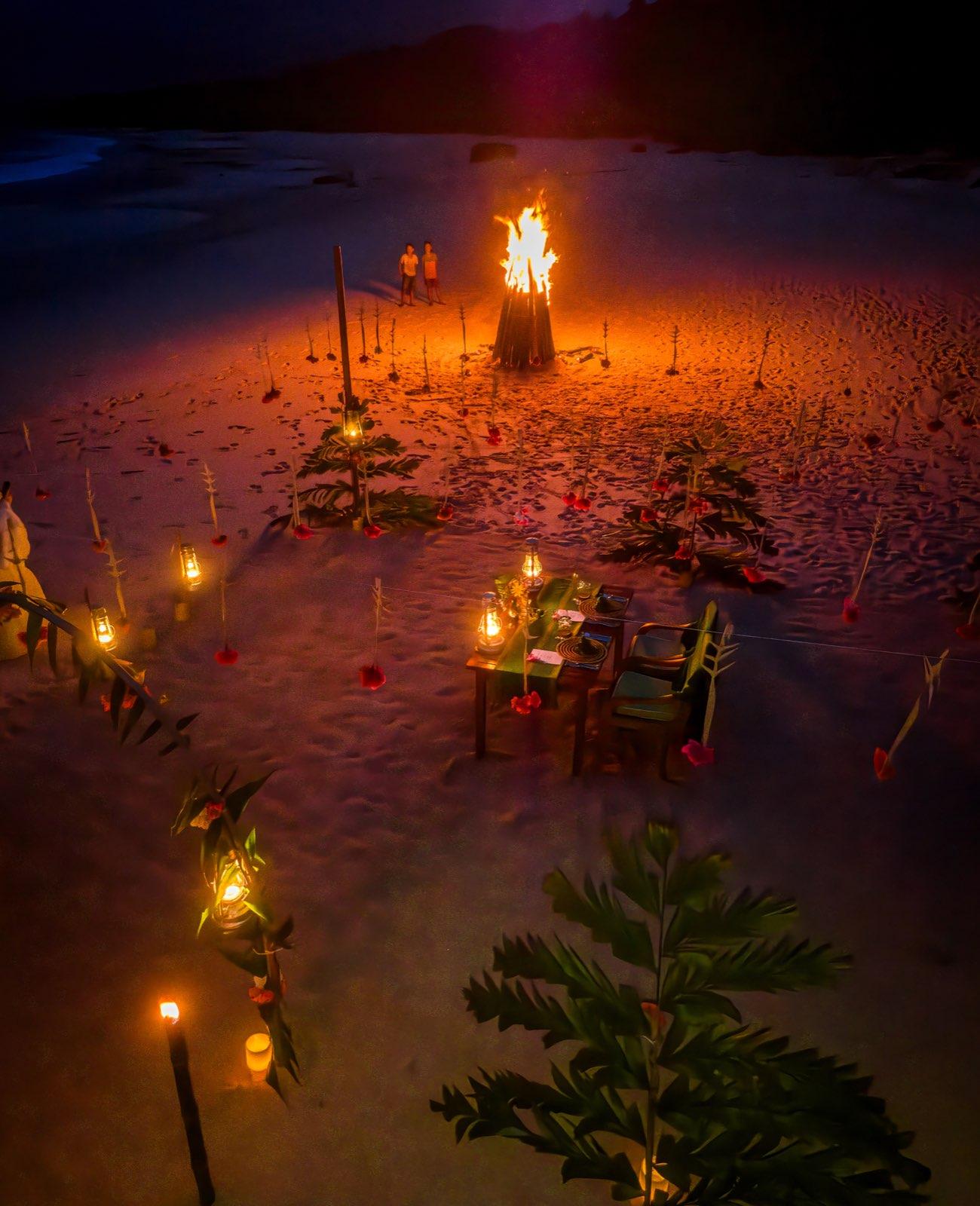 Private Beach Dinner