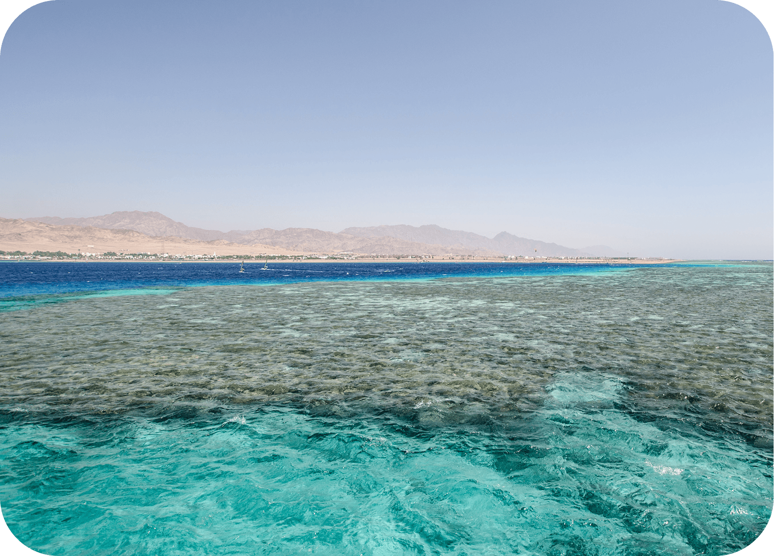 Vibrant waters and coral landscape