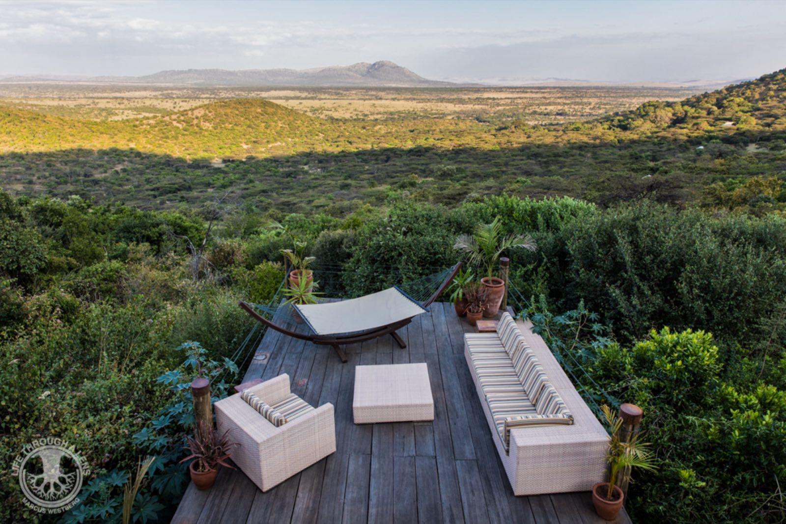 Cottar's Bush Villa — viewing deck