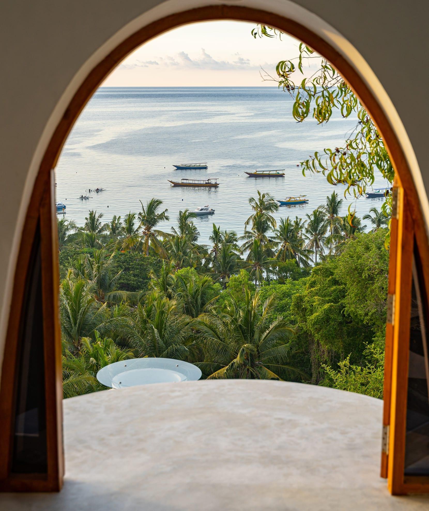 An archway view from a Zameera property